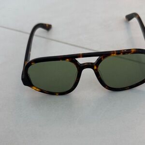 Quay Australia Tortoise Sunglasses with Olive Lenses